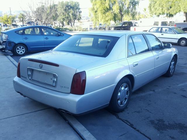 1G6KD54Y0YU256639 - 2000 CADILLAC DEVILLE SILVER photo 4