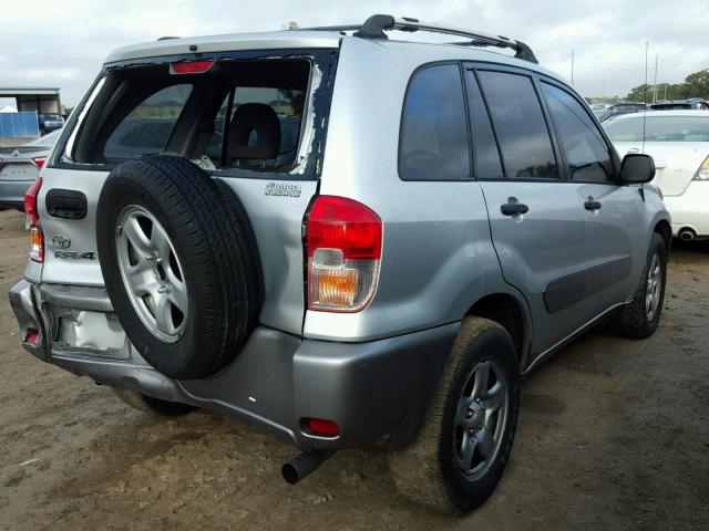 JTEGH20V330089206 - 2003 TOYOTA RAV4 SILVER photo 4