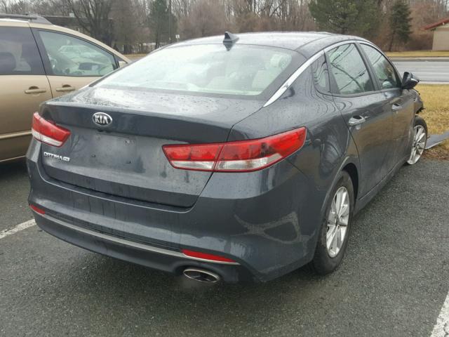 KNAGT4L38G5079835 - 2016 KIA OPTIMA LX GRAY photo 4