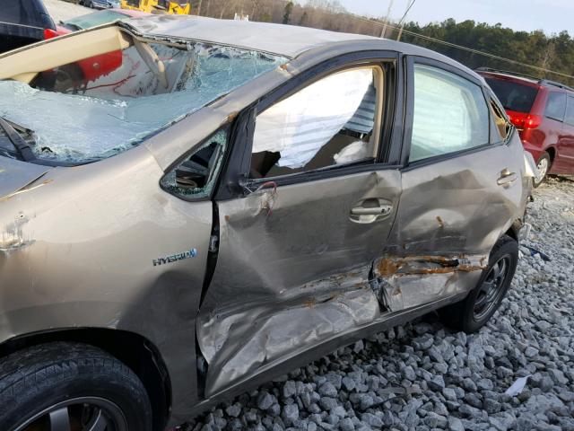 JTDKB20U377636396 - 2007 TOYOTA PRIUS SILVER photo 9