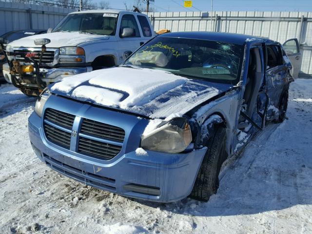 2D4FV47T47H677516 - 2007 DODGE MAGNUM SE BLUE photo 2