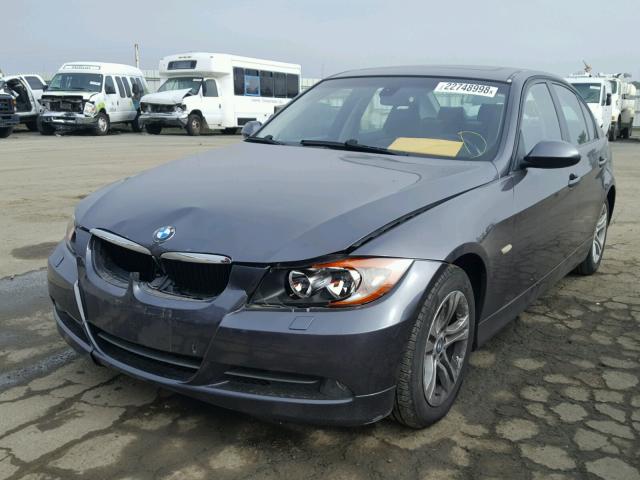 WBAVC93538K040126 - 2008 BMW 328 XI SILVER photo 2