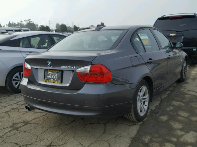 WBAVC93538K040126 - 2008 BMW 328 XI SILVER photo 4