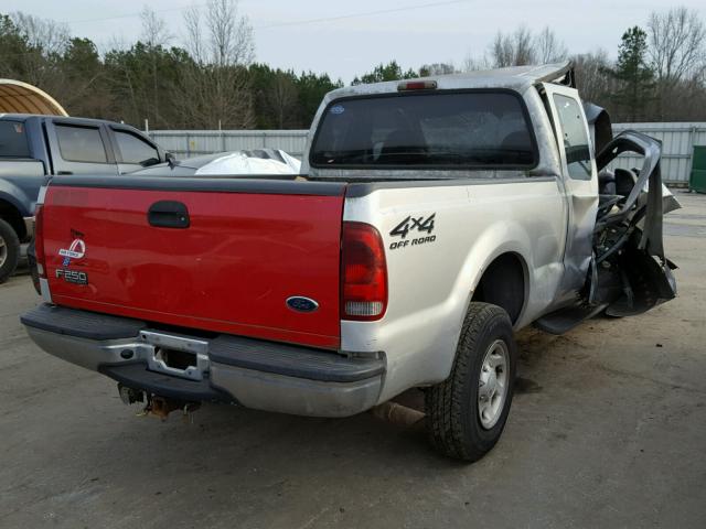 1FTNX21L12EA20107 - 2002 FORD F250 SUPER SILVER photo 4