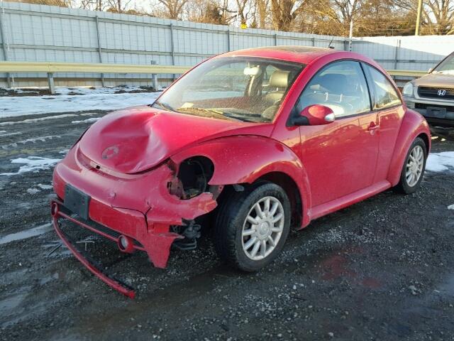 3VWCR31C34M420963 - 2004 VOLKSWAGEN NEW BEETLE RED photo 2