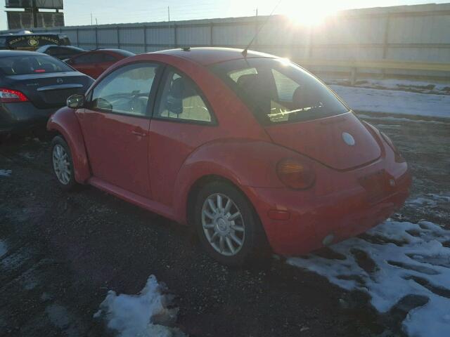 3VWCR31C34M420963 - 2004 VOLKSWAGEN NEW BEETLE RED photo 3