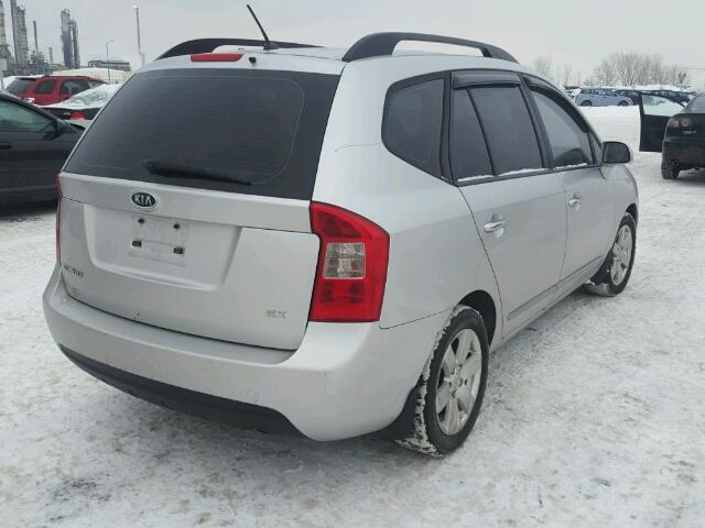 KNAFG528297281581 - 2009 KIA RONDO BASE SILVER photo 4