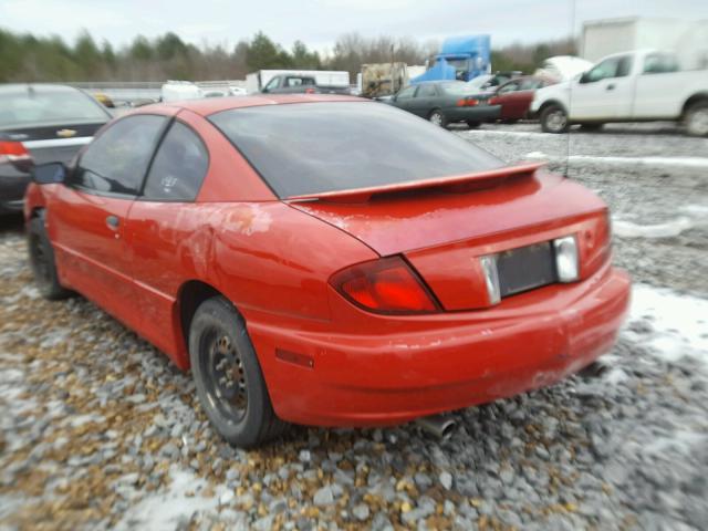 1G2JB12FX37267085 - 2003 PONTIAC SUNFIRE RED photo 3