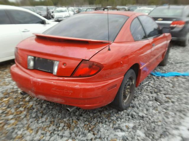 1G2JB12FX37267085 - 2003 PONTIAC SUNFIRE RED photo 4