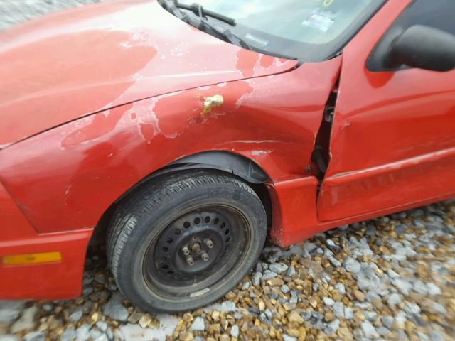 1G2JB12FX37267085 - 2003 PONTIAC SUNFIRE RED photo 9