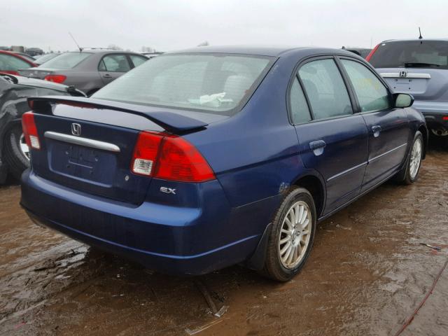 2HGES26713H524422 - 2003 HONDA CIVIC EX ლურჯი ფოტო 4