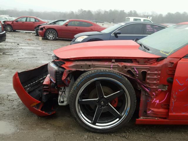 2G1FA1E39D9158986 - 2013 CHEVROLET CAMARO LS RED photo 9