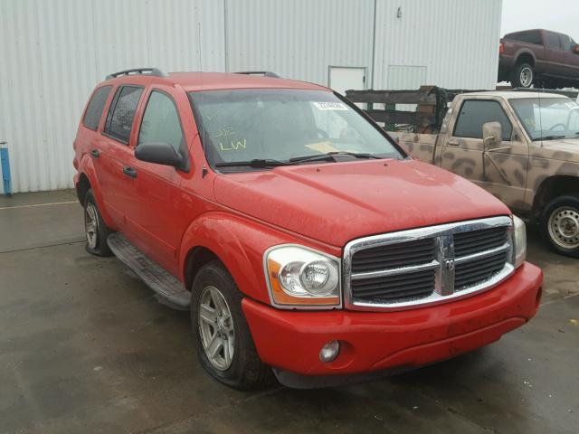 1D4HB48N35F500648 - 2005 DODGE DURANGO SL RED photo 1