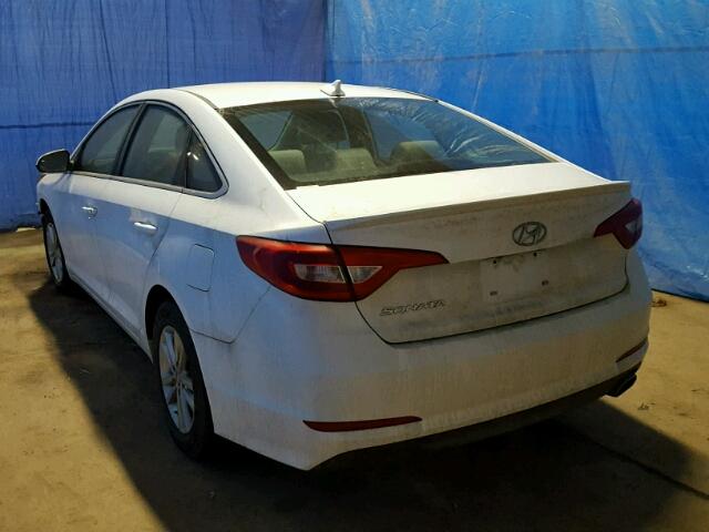 5NPE24AF7GH407708 - 2016 HYUNDAI SONATA SE WHITE photo 3