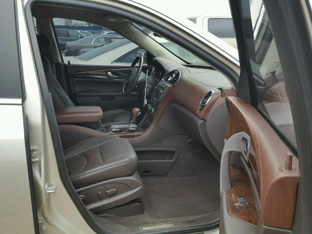 5GAKRBKD9EJ356427 - 2014 BUICK ENCLAVE TAN photo 5
