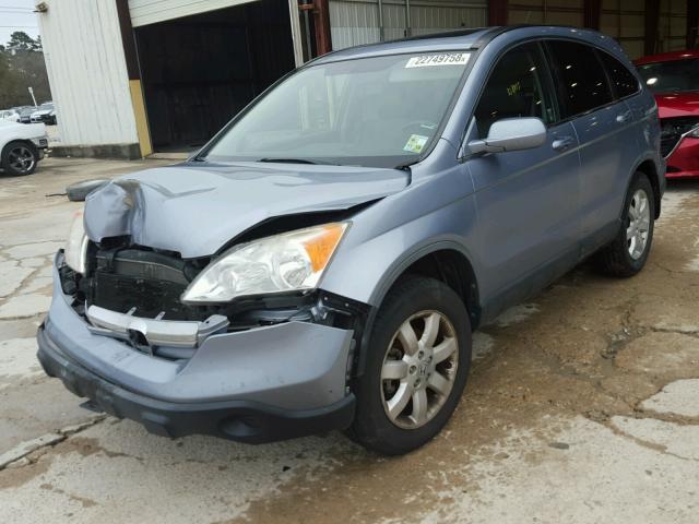 JHLRE387X8C019146 - 2008 HONDA CR-V EXL BLUE photo 2