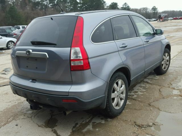 JHLRE387X8C019146 - 2008 HONDA CR-V EXL BLUE photo 4