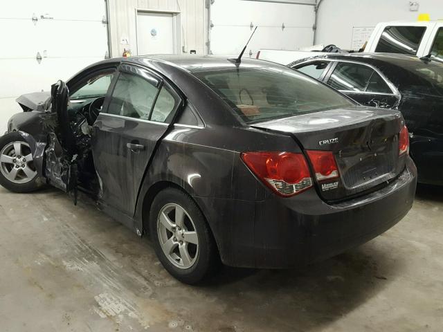 1G1PC5SBXE7449596 - 2014 CHEVROLET CRUZE LT BLACK photo 3