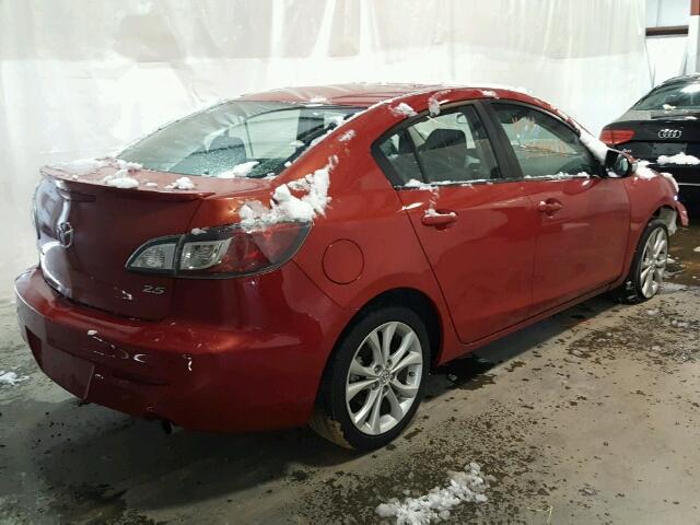 JM1BL1S53A1101740 - 2010 MAZDA 3 S RED photo 4