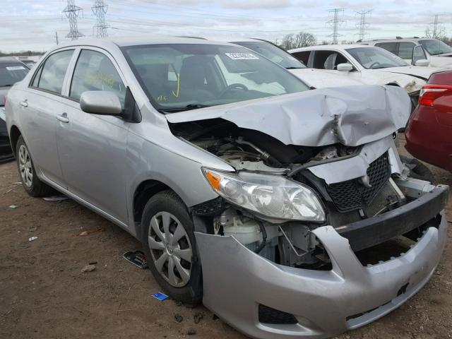 1NXBU4EE9AZ351312 - 2010 TOYOTA COROLLA BA SILVER photo 1