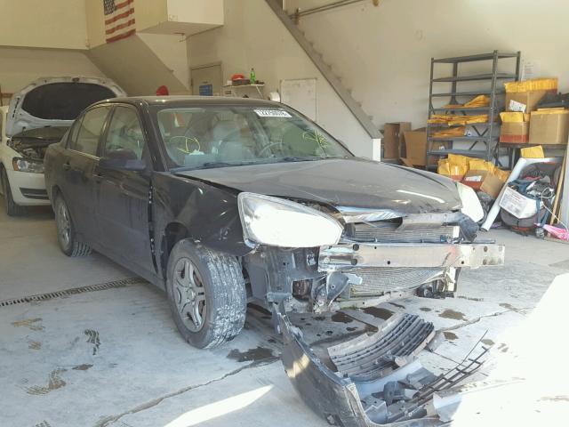 1G1ZS52F05F305785 - 2005 CHEVROLET MALIBU BLACK photo 1