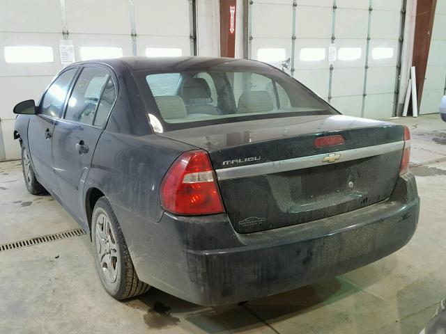 1G1ZS52F05F305785 - 2005 CHEVROLET MALIBU BLACK photo 3