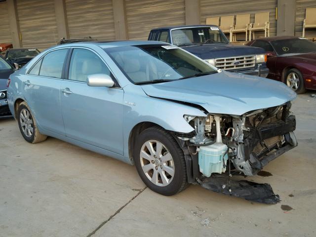 4T1BB46K39U104583 - 2009 TOYOTA CAMRY HYBR BLUE photo 1