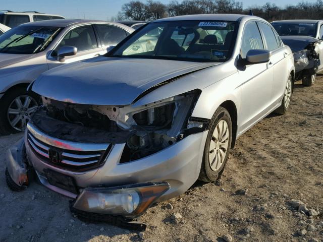 1HGCP2F36BA013520 - 2011 HONDA ACCORD LX SILVER photo 2