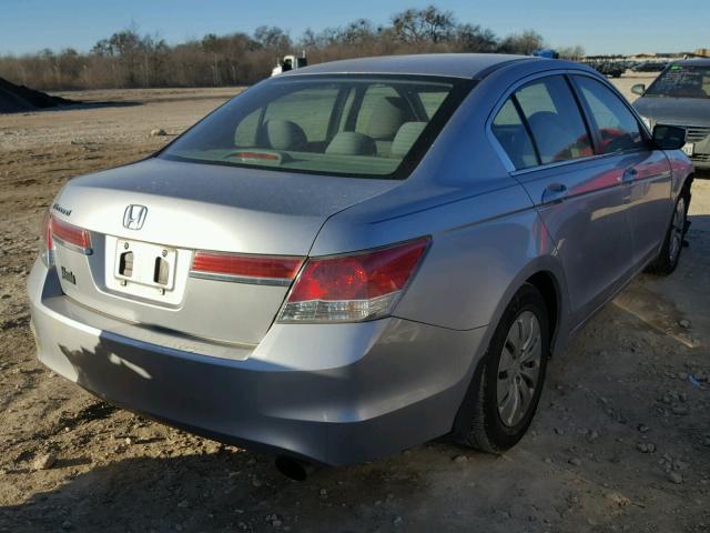 1HGCP2F36BA013520 - 2011 HONDA ACCORD LX SILVER photo 4