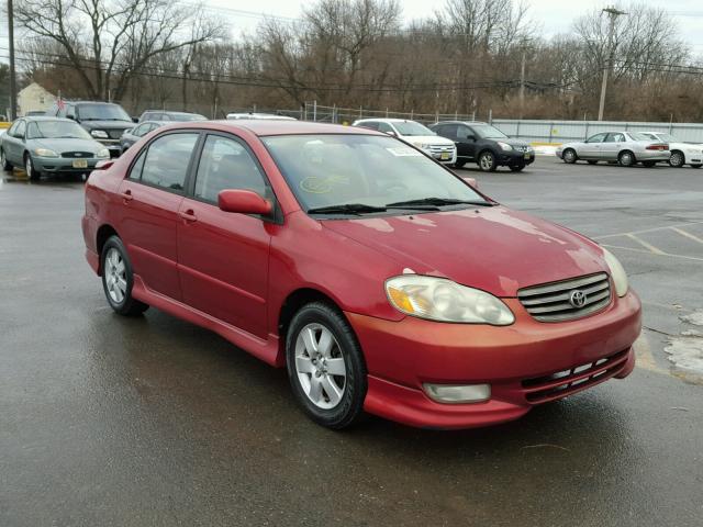 2T1BR32E73C106173 - 2003 TOYOTA COROLLA CE RED photo 1