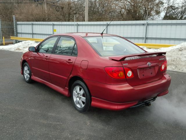 2T1BR32E73C106173 - 2003 TOYOTA COROLLA CE RED photo 3