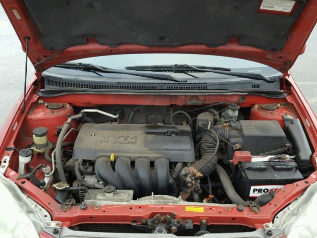 2T1BR32E73C106173 - 2003 TOYOTA COROLLA CE RED photo 7