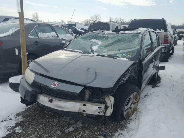 1G8AZ52FX4Z174100 - 2004 SATURN ION LEVEL GRAY photo 2