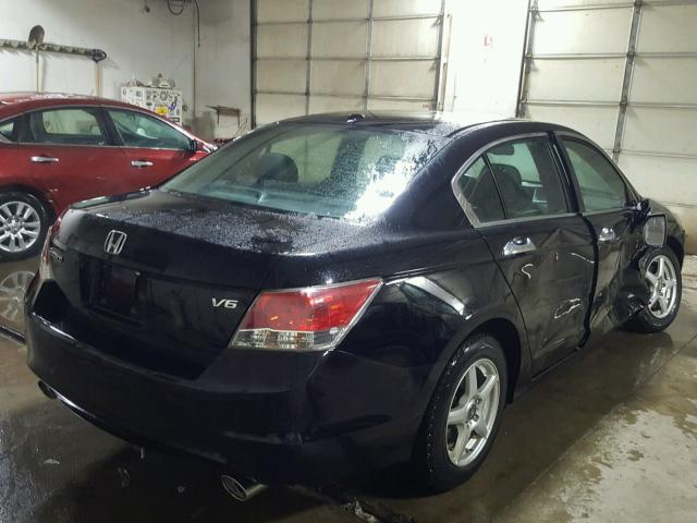 1HGCP368X9A049531 - 2009 HONDA ACCORD EXL BLACK photo 4