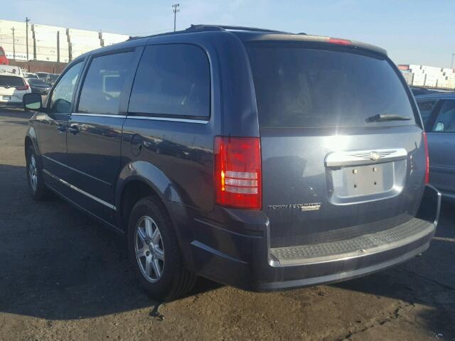 2A8HR54P68R725481 - 2008 CHRYSLER TOWN & COU BLUE photo 3