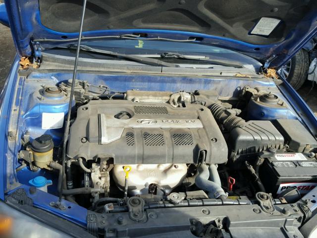 KMHDN46D64U922092 - 2004 HYUNDAI ELANTRA GL BLUE photo 7