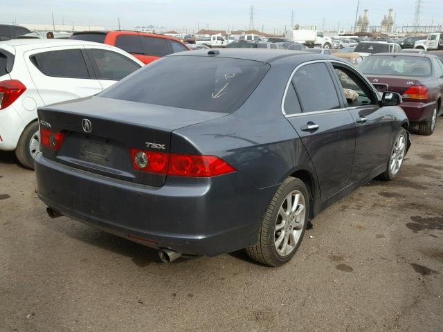 JH4CL968X7C010077 - 2007 ACURA TSX GRAY photo 4