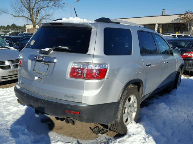 1GKLVLED4AJ162659 - 2010 GMC ACADIA SLE SILVER photo 4