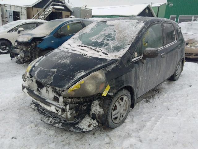 JHMGD37457S818303 - 2007 HONDA FIT BLACK photo 2