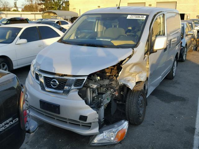 3N6CM0KN7EK702128 - 2014 NISSAN NV200 2.5S SILVER photo 2