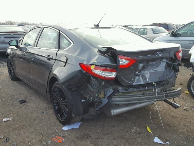 3FA6P0HD2GR250076 - 2016 FORD FUSION SE GRAY photo 3