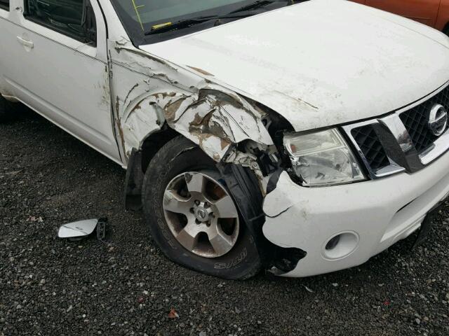 5N1AR18B78C640475 - 2008 NISSAN PATHFINDER WHITE photo 9