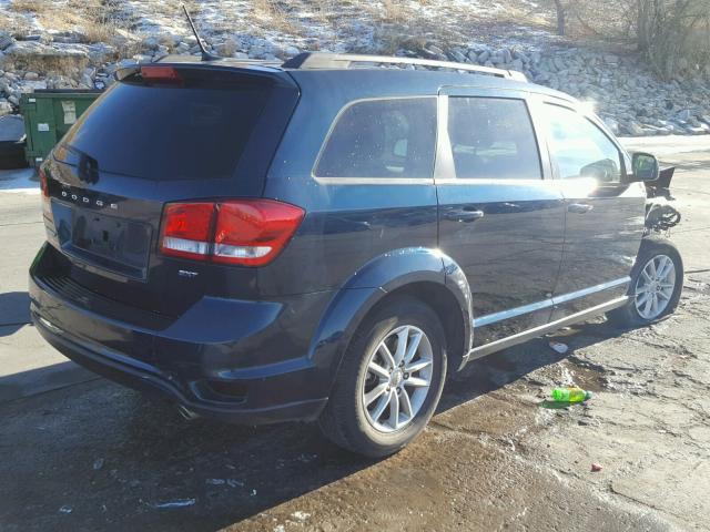 3C4PDCBG9ET102373 - 2014 DODGE JOURNEY SX BLUE photo 4