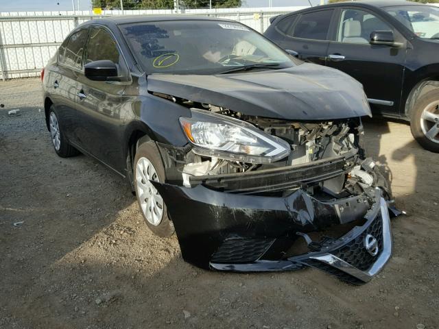 3N1AB7AP3GY243114 - 2016 NISSAN SENTRA S BLACK photo 1