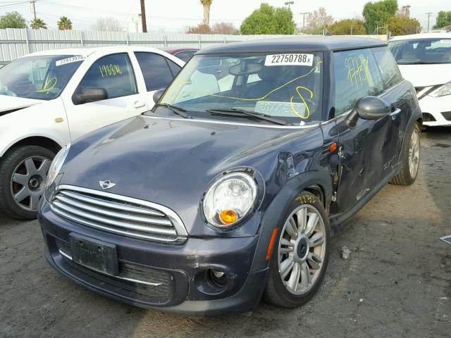 WMWSU3C50CT258900 - 2012 MINI COOPER GRAY photo 2