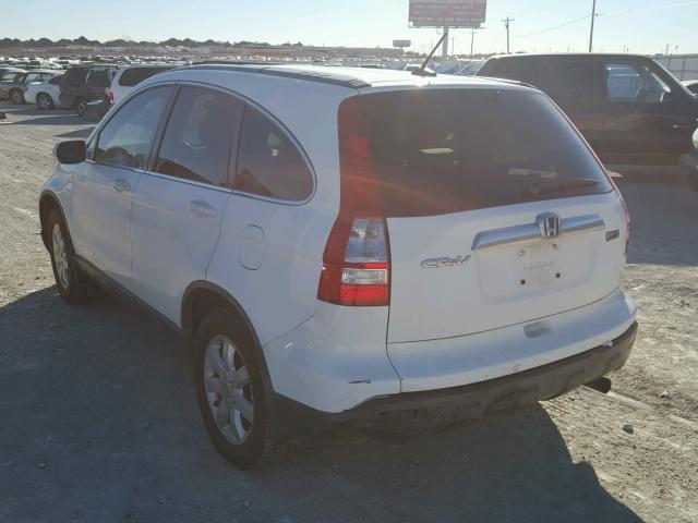 JHLRE38727C056349 - 2007 HONDA CR-V EXL WHITE photo 3