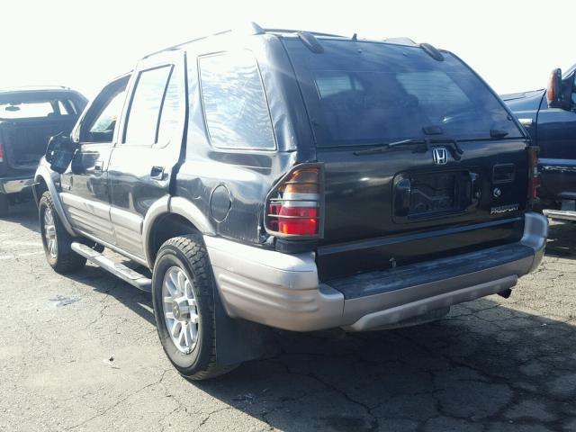 4S6CK58W414409645 - 2001 HONDA PASSPORT E BLACK photo 3