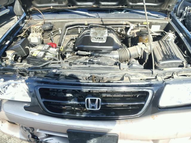 4S6CK58W414409645 - 2001 HONDA PASSPORT E BLACK photo 7