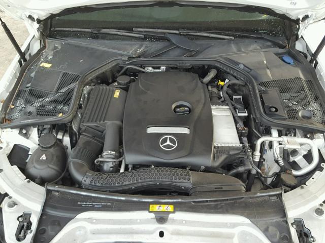 55SWF4JBXGU106563 - 2016 MERCEDES-BENZ C 300 WHITE photo 7