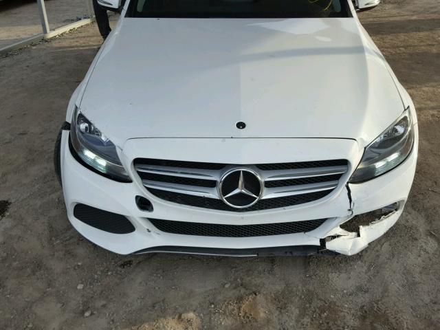 55SWF4JBXGU106563 - 2016 MERCEDES-BENZ C 300 WHITE photo 9